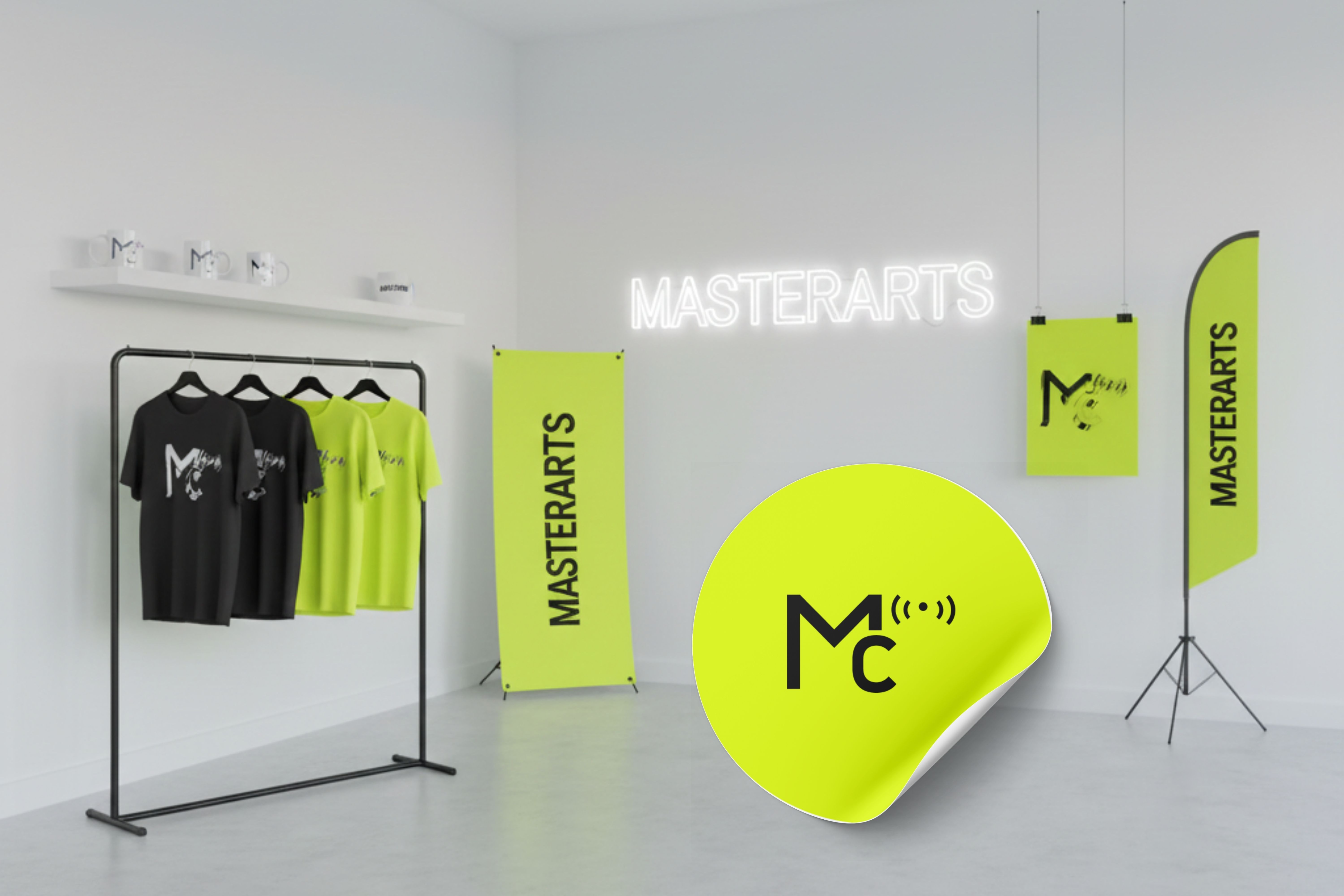 Luxury store interior with elegant displays